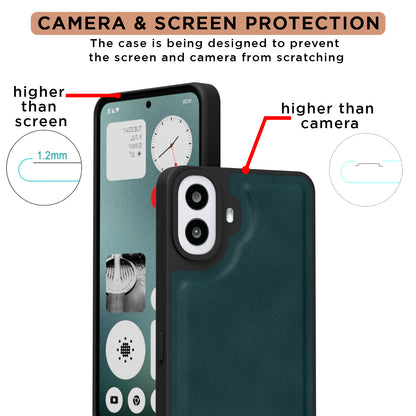 Pikkme CMF by Nothing Phone 1 Premium Super Soft-Touch Leatherback Case (Green)