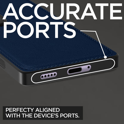 Pikkme Vivo V40 / V40 Pro / T3 Ultra 5G Leatherback Back Case | Blue