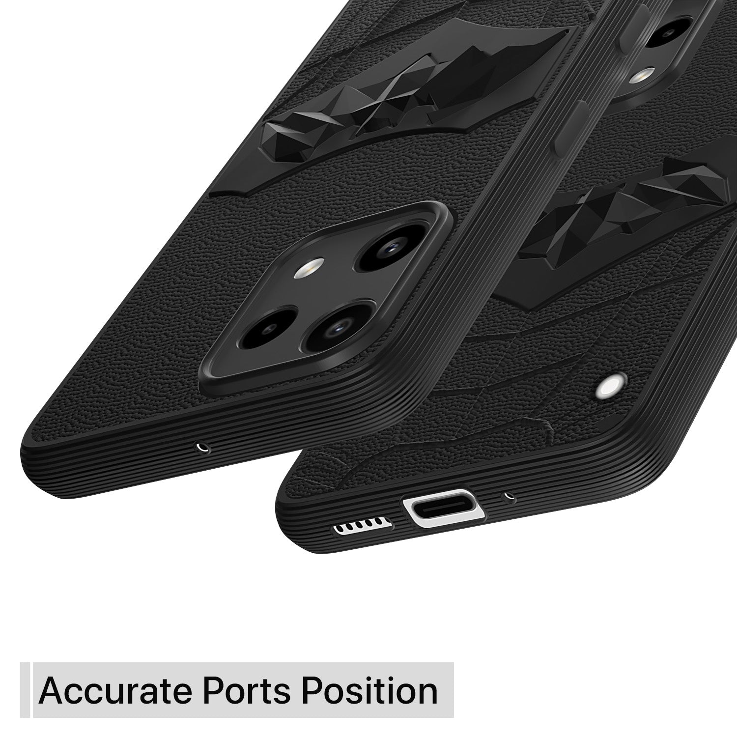Pikkme Nothing Phone 3a Lite 5G Shockproof Stylish Cartoon Back Cover (Black)