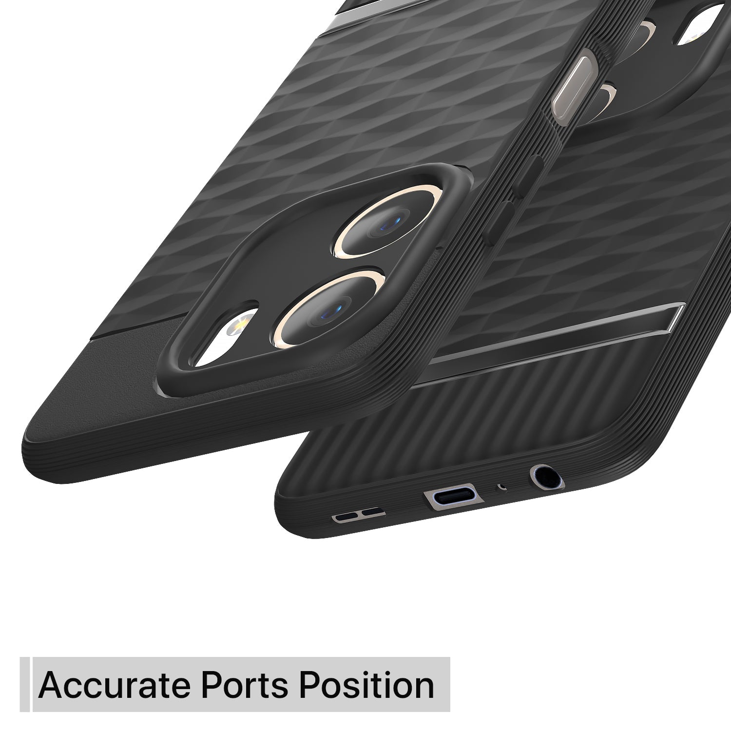 Pikkme Oppo A5x Shockproof Soft Flexible Gencase Back Cover (Black)