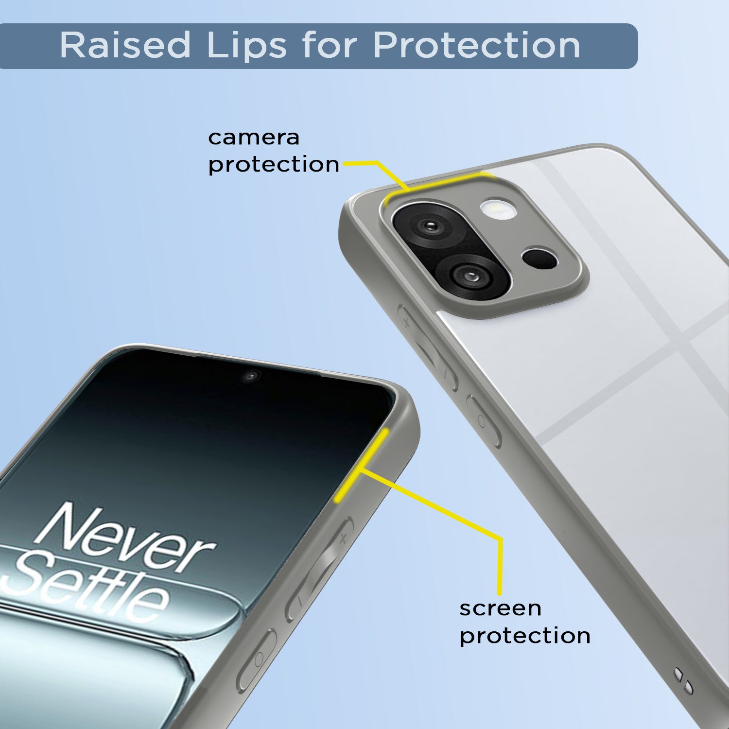 Pikkme OnePlus 13s 5G Eagle 2 Back Cover (Grey)