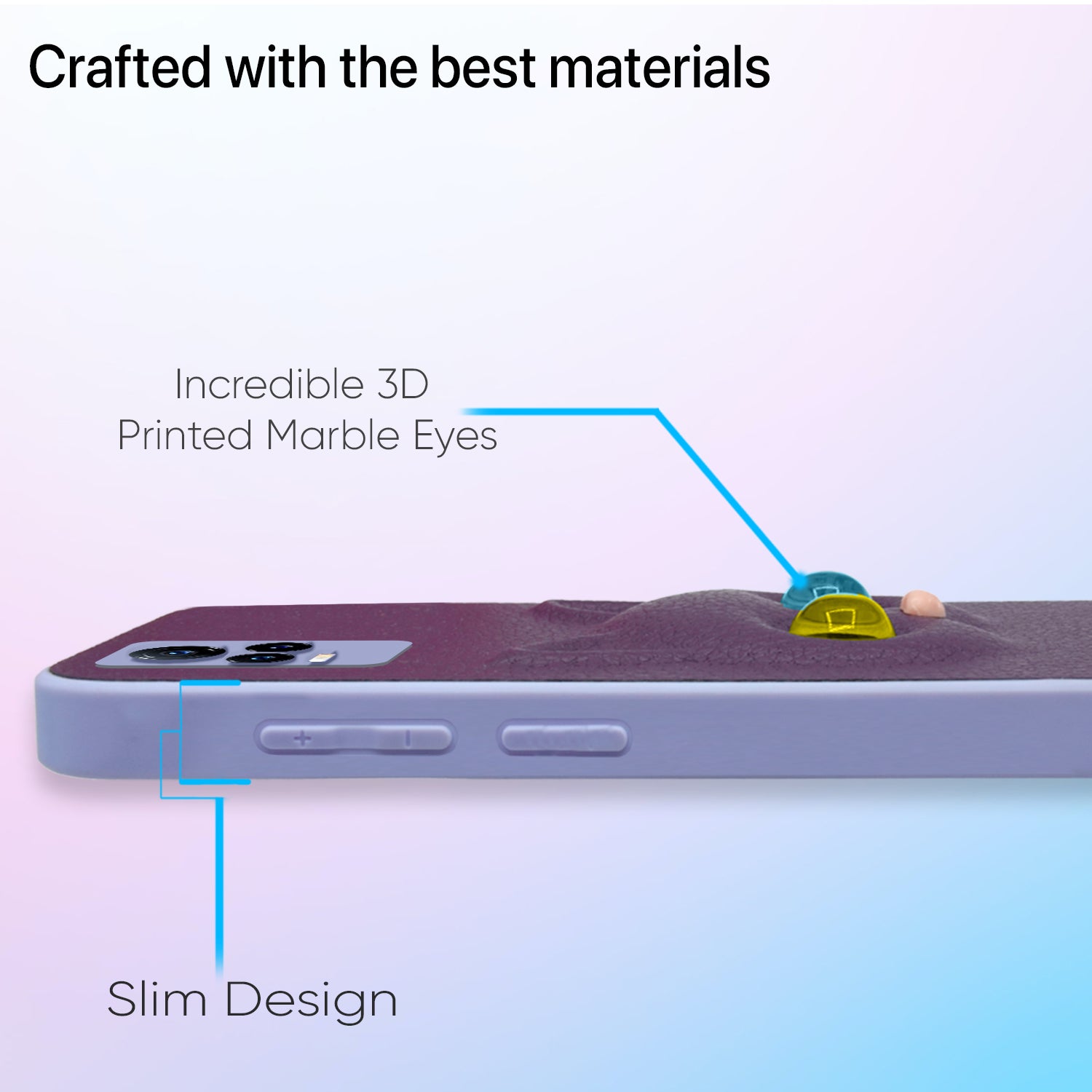 Pikkme Vivo Y73  Kitty Back Cover (Purple)