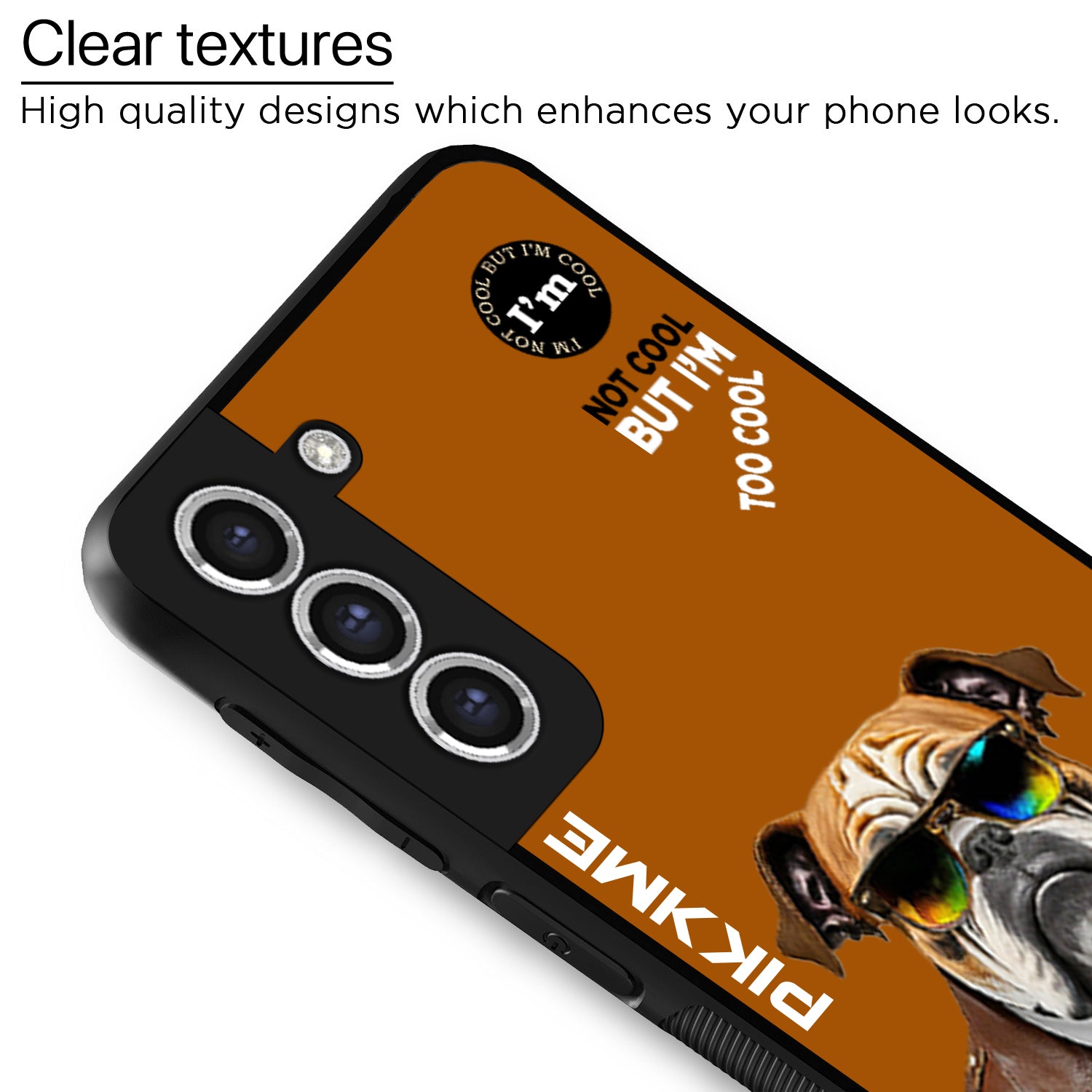 Pikkme Brown Dog Swag Samsung Galaxy S21 Fe Nim2 Back Cover (Design 10)