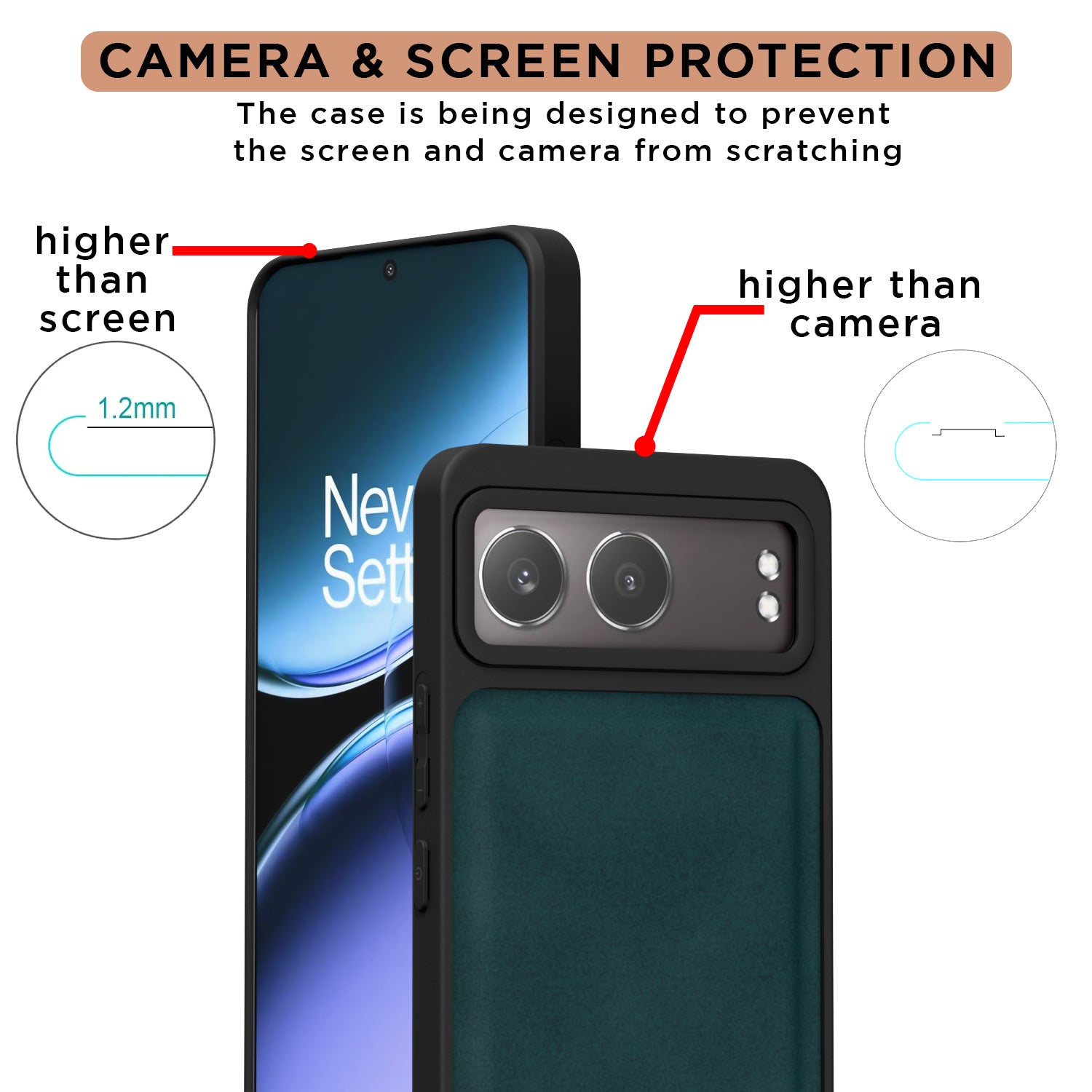 Pikkme OnePlus Nord 4 5G Premium Leatherback Case (Green)