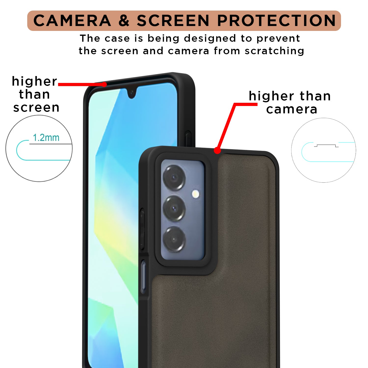 Pikkme Samsung Galaxy A16 5G Premium Leatherback Case (Brown)