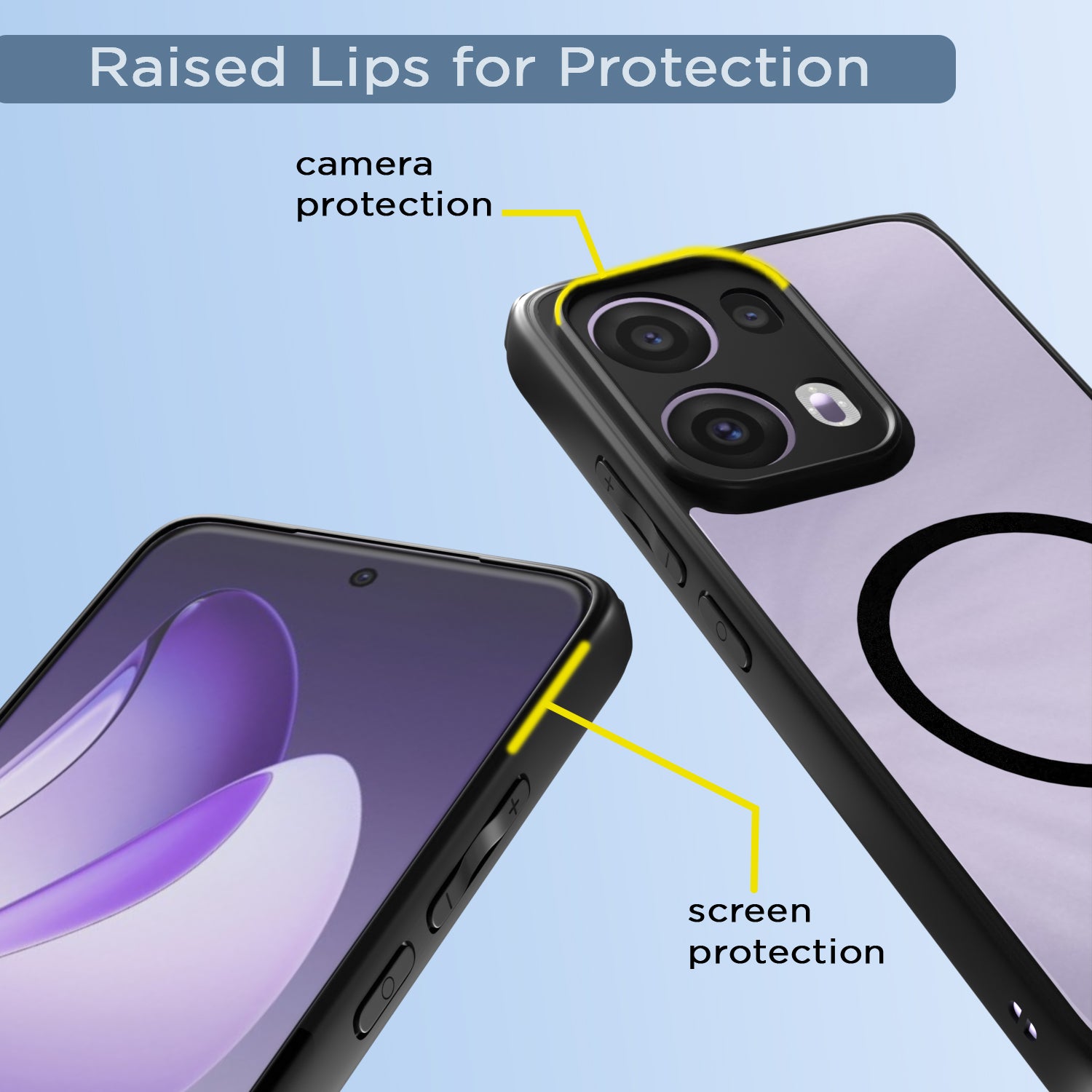 Pikkme Oppo Reno 13 Pro 5G Eagle 2 Magsafe Back Cover (Black)