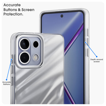 Pikkme Oppo K13 5G Swirl Design Silver Forest Back Cover  (Silver)