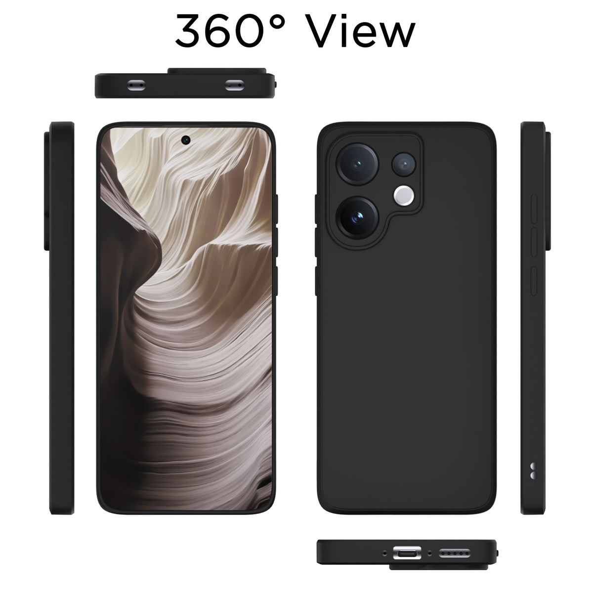 Pikkme black back cover for Vivo V60/T4 Pro 5G – photo 3