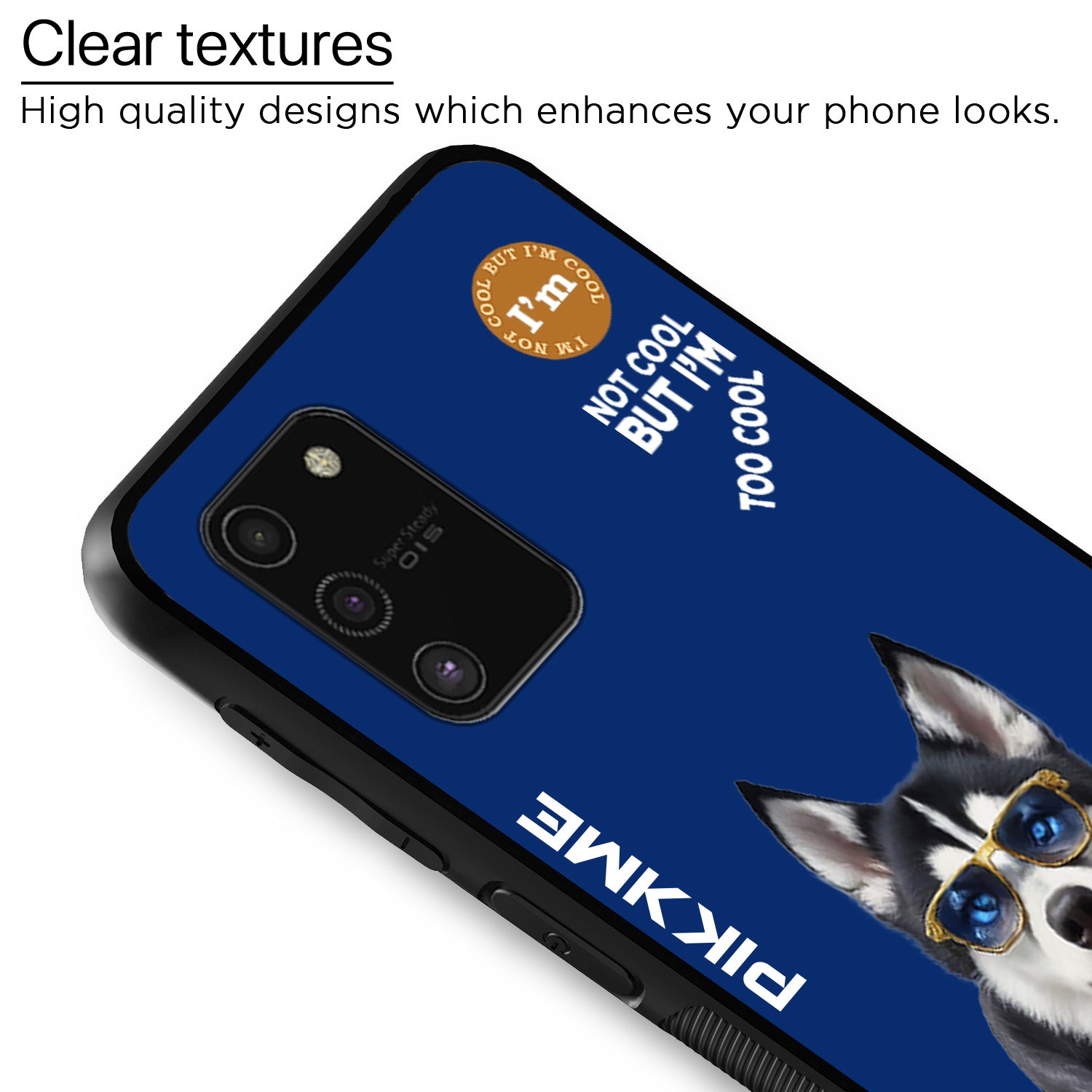 Pikkme Blue Dog Swag  Samsung Galaxy S10 Lite Nim2 Back Cover (Design 08)
