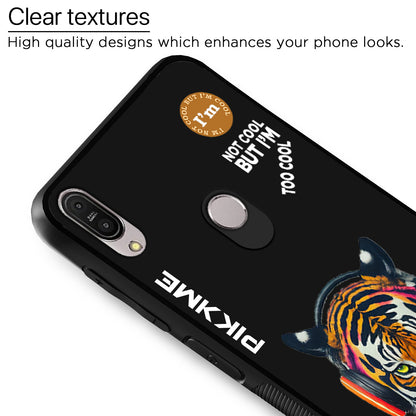 Pikkme Back Cover Pc Tpu + Printed Cool Funky Stylish Black Tiger Swag Raised Edges Camera Protection |Bumper Case For Asus Max Pro M1 (Design 06)