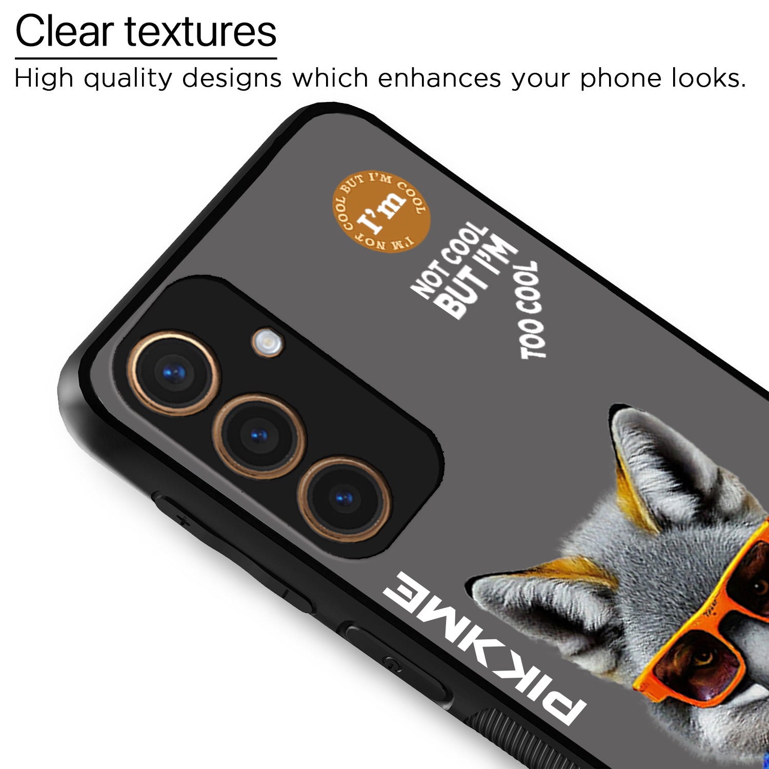 Pikkme Grey Wolf Swag  Samsung Galaxy S24 5G NIm2 Back Cover (Design 01)