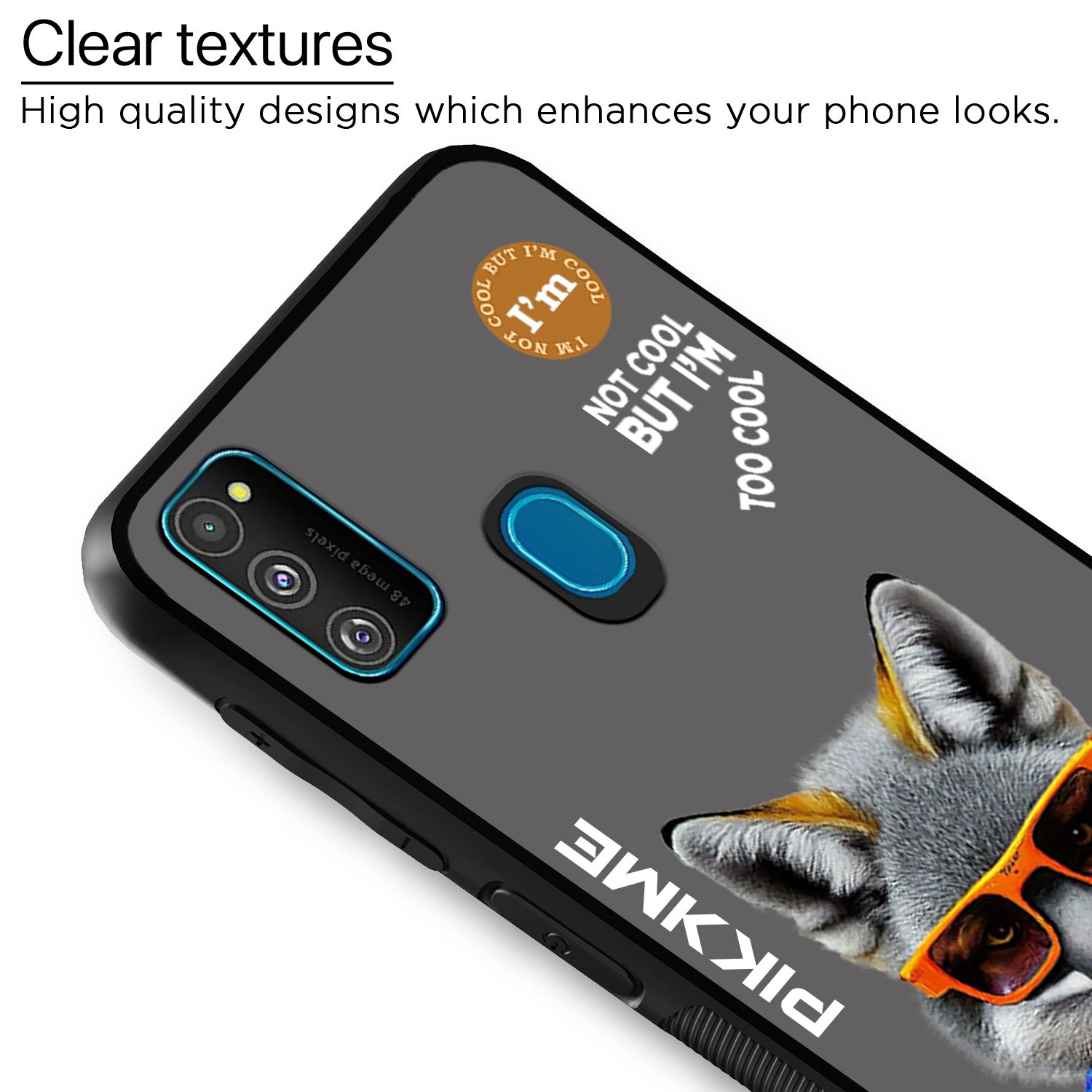Pikkme Grey Wolf Swag  Samsung Galaxy M30s Nim2 Back Cover (Design 01)
