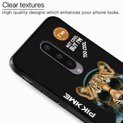 Pikkme Back Cover Pc Tpu + Printed Cool Funky Stylish Black Leopard Swag Raised Edges Camera Protection |Bumper Case For OnePlus 8 (Design 04)