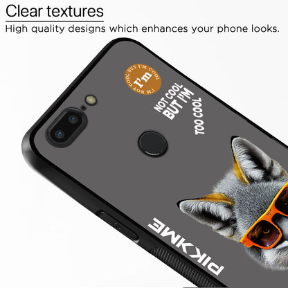 Pikkme Back Cover Pc Tpu + Printed Cool Funky Stylish Grey Wolf Swag Raised Edges Camera Protection |Bumper Case For OnePlus 5T (Design 01)