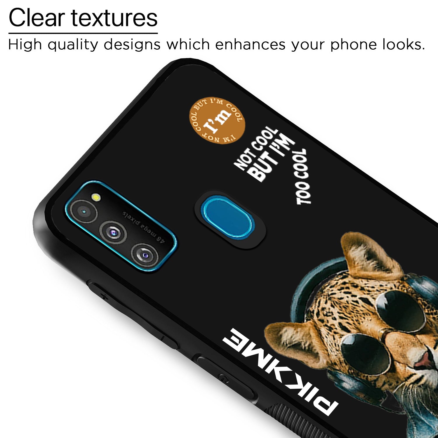 Pikkme Black Leopard Swag  Samsung Galaxy M30s Nim2 Back Cover (Design 04)