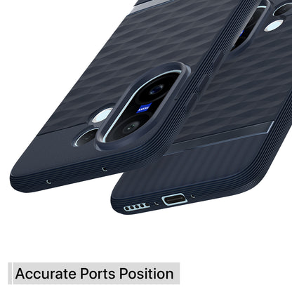 Pikkme Vivo X200 Fe 5G Shockproof Soft Flexible Gencase Back cover (Blue)