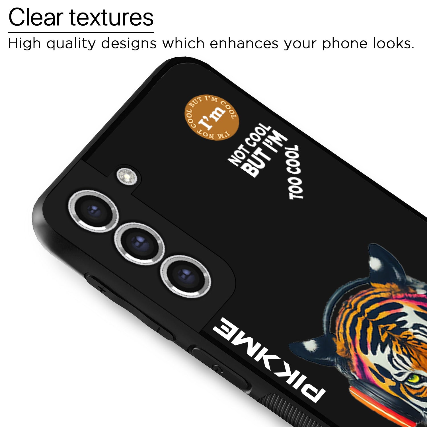 Pikkme Black Tiger Swag  Samsung Galaxy S20 Fe NIm2 Back Cover (Design 06)