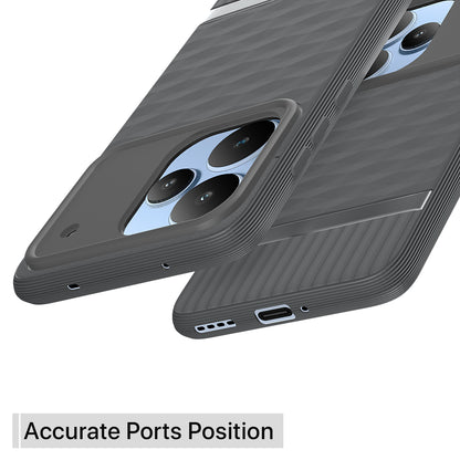 Pikkme Realme P4 Pro 5G Shockproof Soft Flexible Gencase Back cover (Grey)