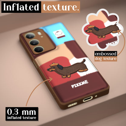 Pikkme  Realme C75 Cute Girlish Dog Series Back Cover (Design3)
