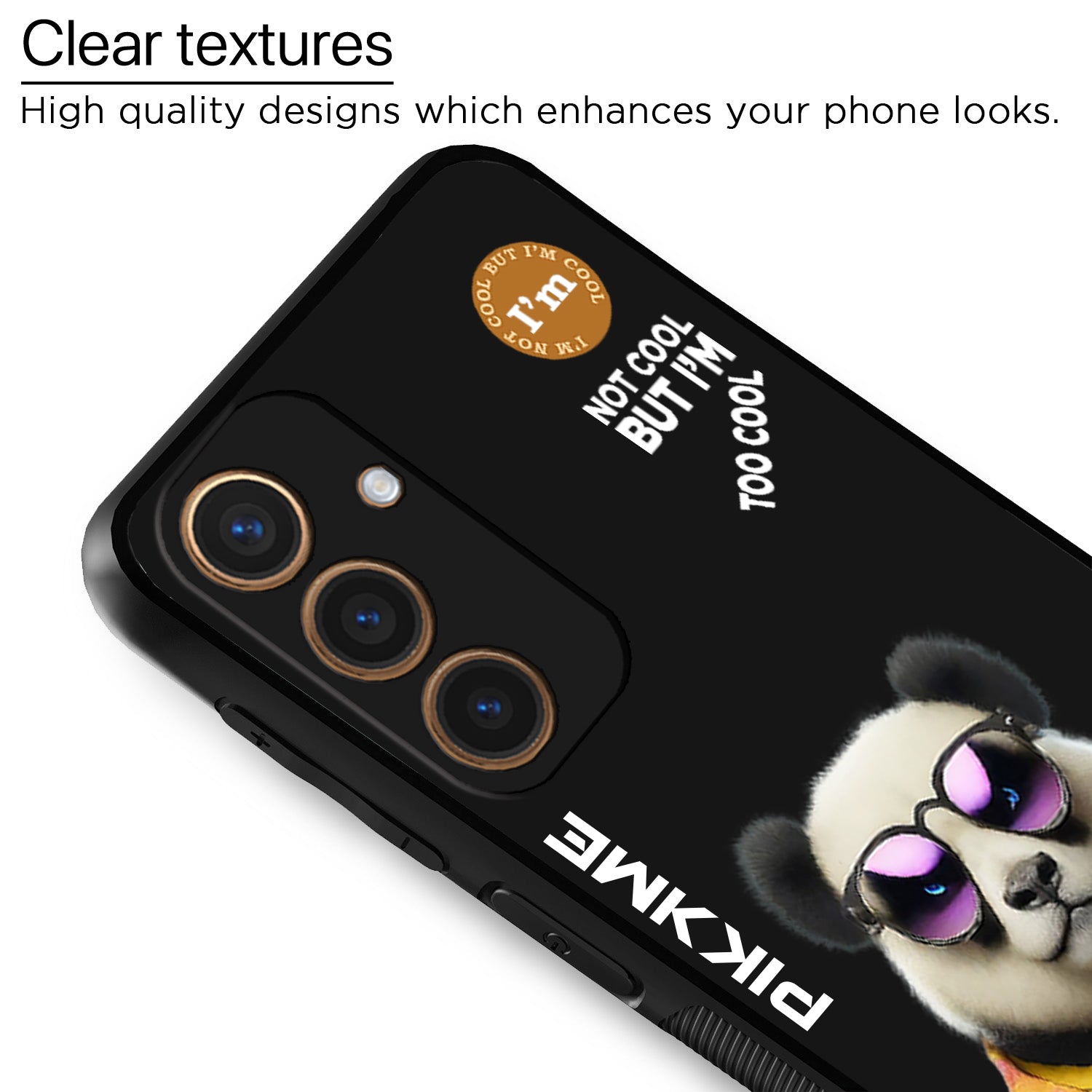 Pikkme Black Panda Swag  Samsung Galaxy S24 5G NIm2 Back Cover (Design 05)