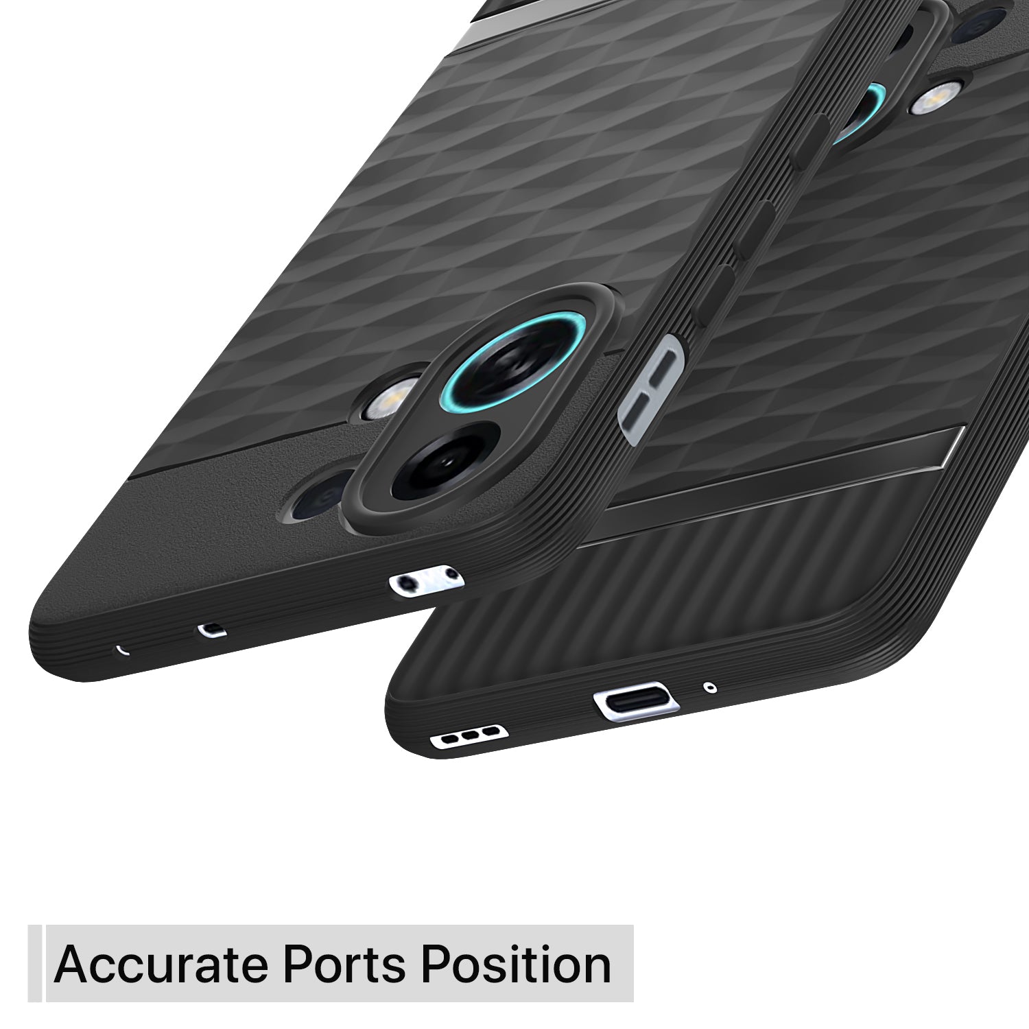 Pikkme Oppo K13 Turbo 5G Shockproof Soft Flexible Gencase Back cover (Black)