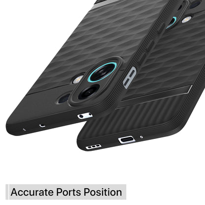 Pikkme Oppo K13 Turbo 5G Shockproof Soft Flexible Gencase Back cover (Black)