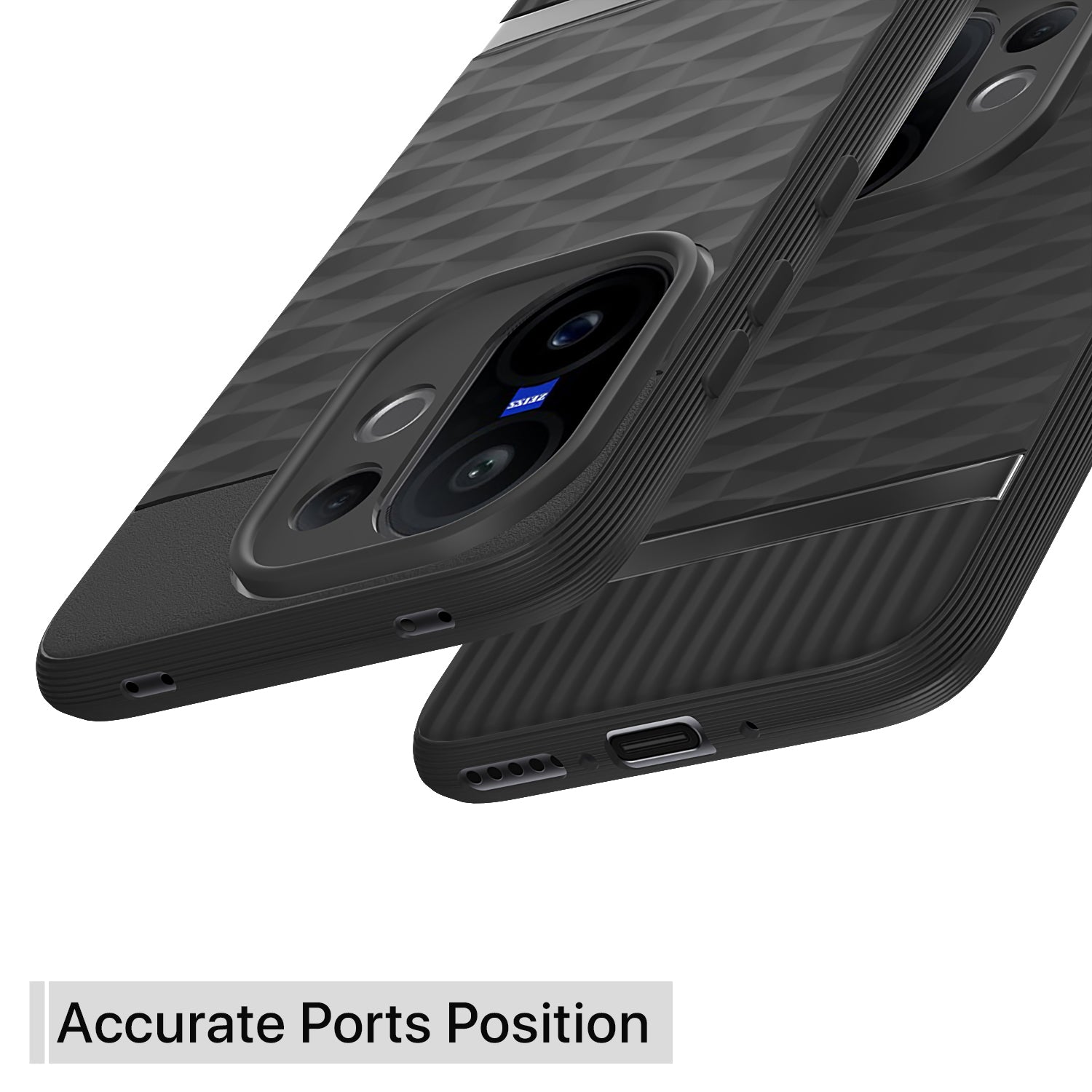 Black mobile back cover for Vivo V60/T4 Pro 5G – Pikkme – photo 4