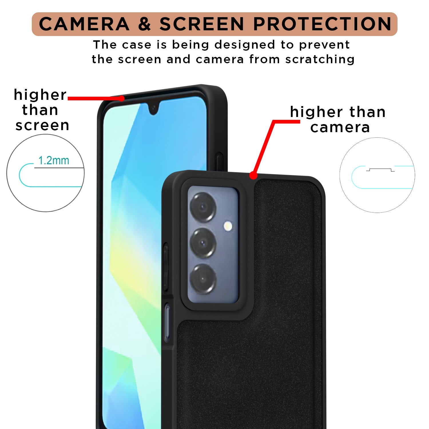 Pikkme Samsung Galaxy A16 5G Premium Leatherback Case (Black)