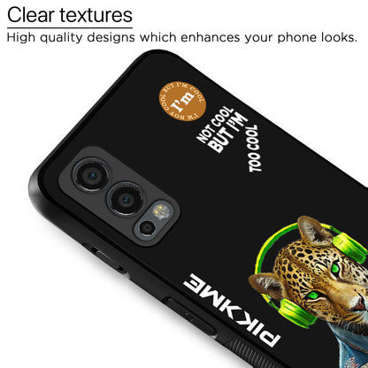 Pikkme Back Cover Pc Tpu + Printed Cool Funky Stylish Black Leopard Swag Raised Edges Camera Protection |Bumper Case For OnePlus Nord 2 5G (Design 03)