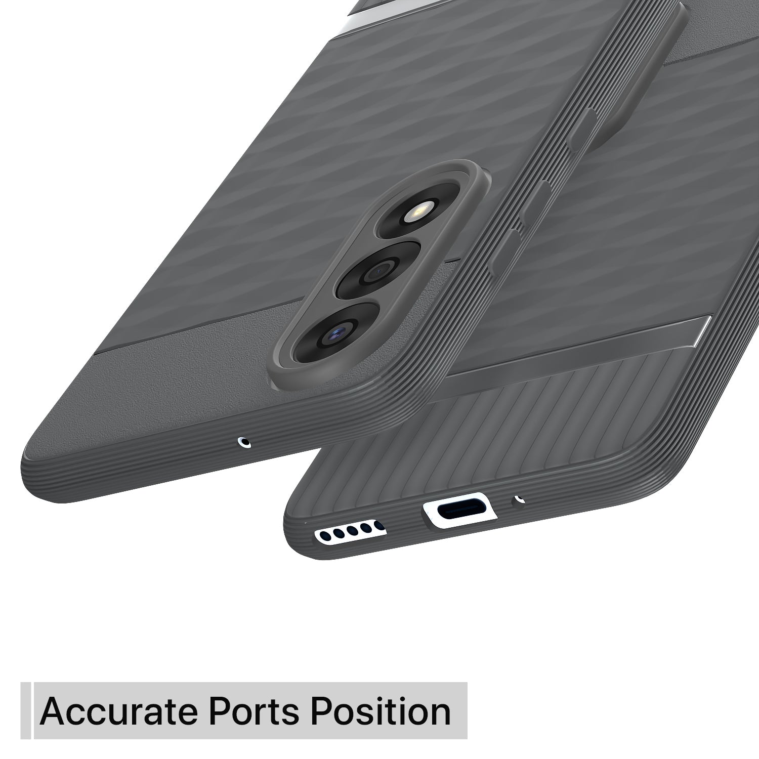Pikkme OnePlus Nord 5 5G Shockproof Soft Flexible Gencase Back Cover (Grey)