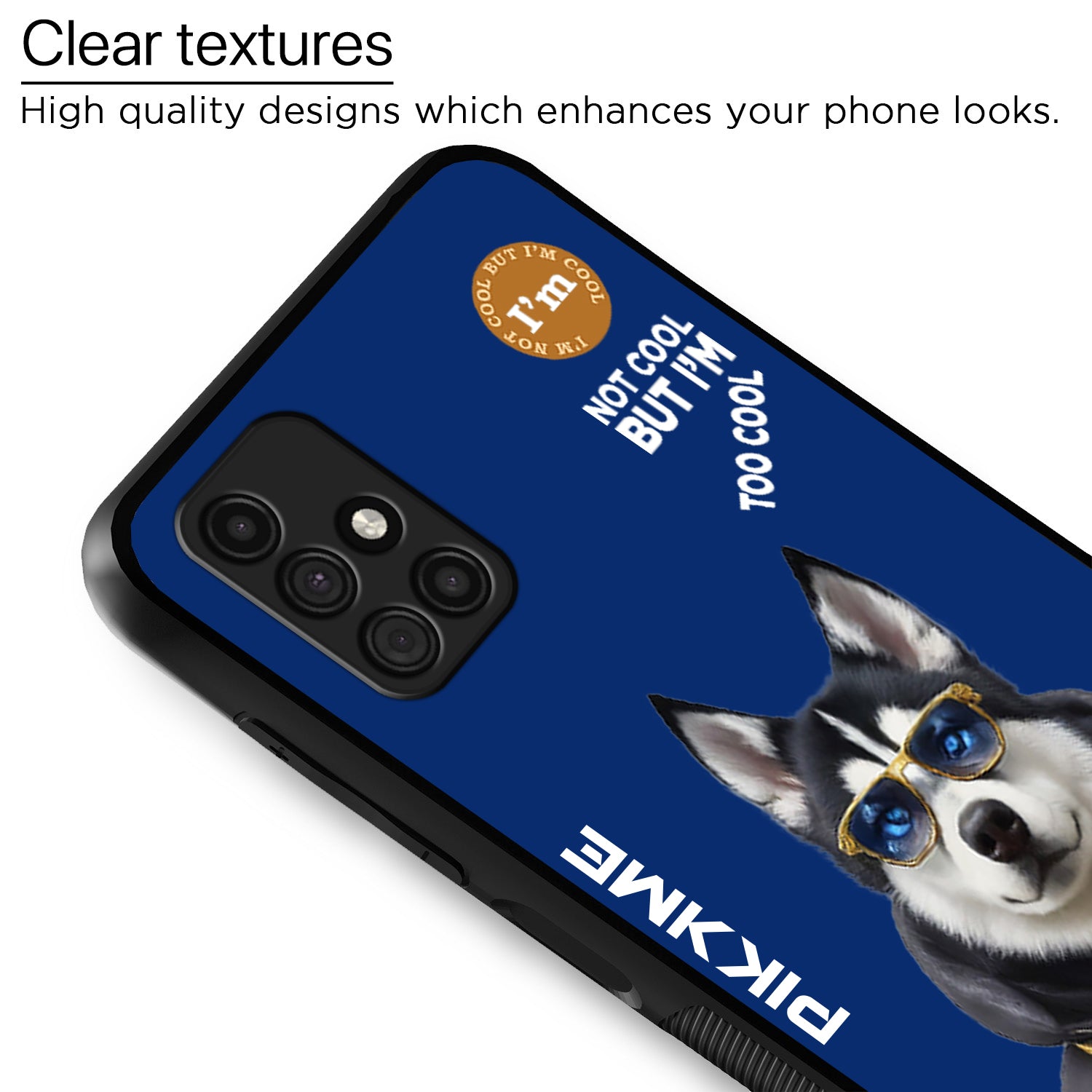 Pikkme Blue Dog Swag  Samsung Galaxy M31s Nim2 Back Cover (Design 08)