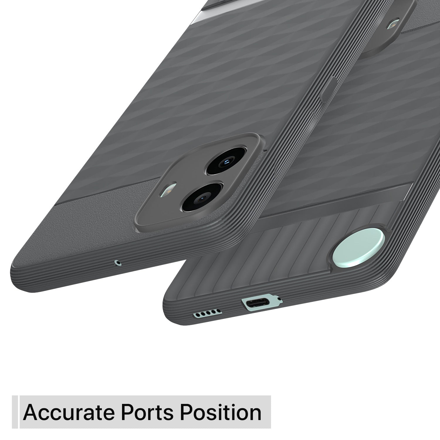 Pikkme CMF by Nothing Phone 1 5G  Gencase Back Cover (Grey)