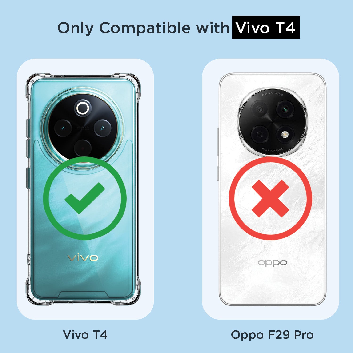 Pikkme Vivo T4 5G / iQoo Z10 5G PC + TPU Clear Transparent  Back Cover (Transparent)