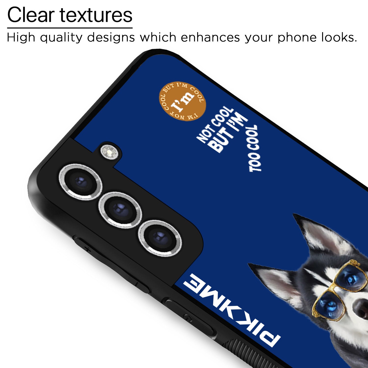 Pikkme Blue Dog Swag Samsung Galaxy S21 Fe Nim2 Back Cover (Design 08)