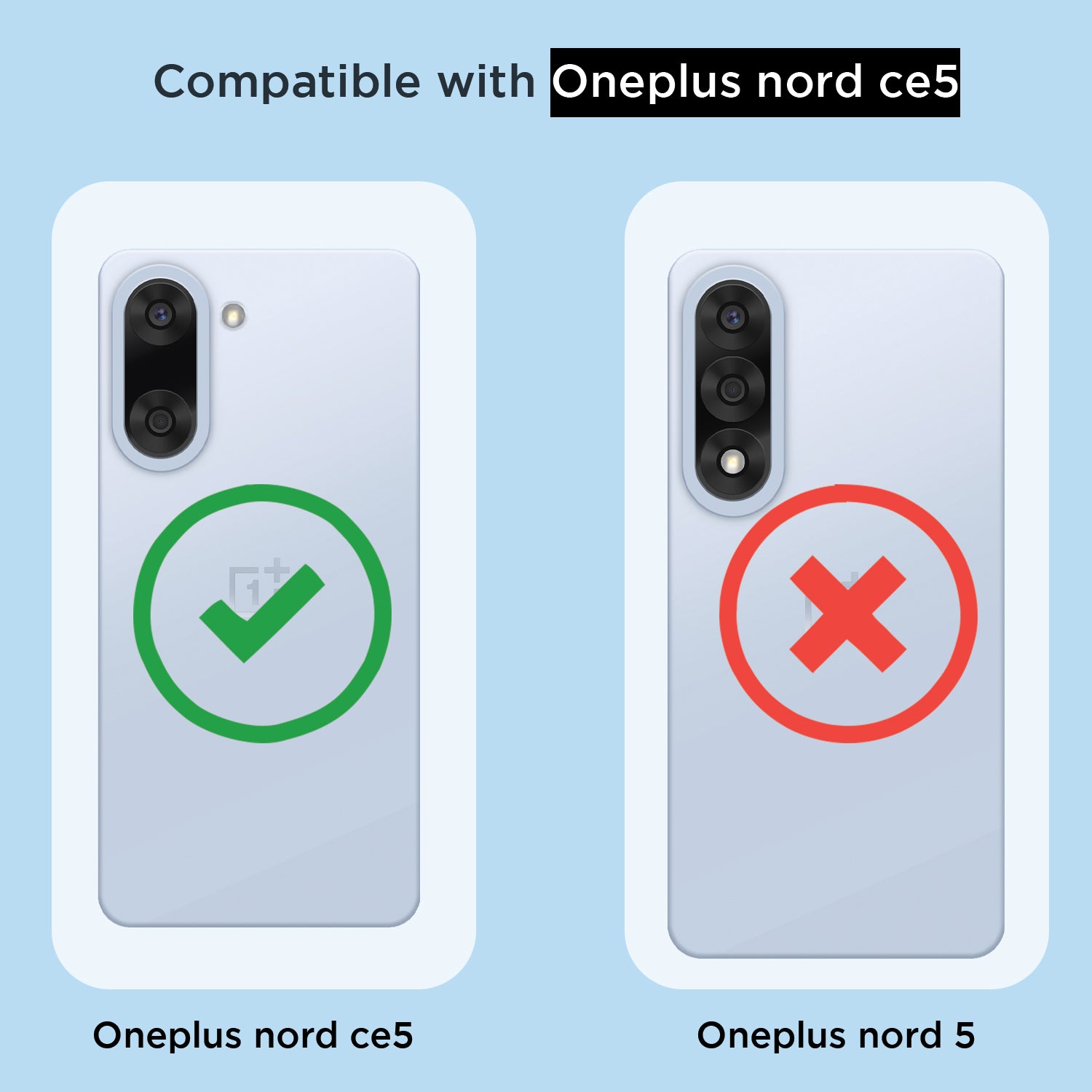 Pikkme OnePlus Nord CE 5 5G Mag-Safe Shockproof PC + TPU Back Cover (Transparent)