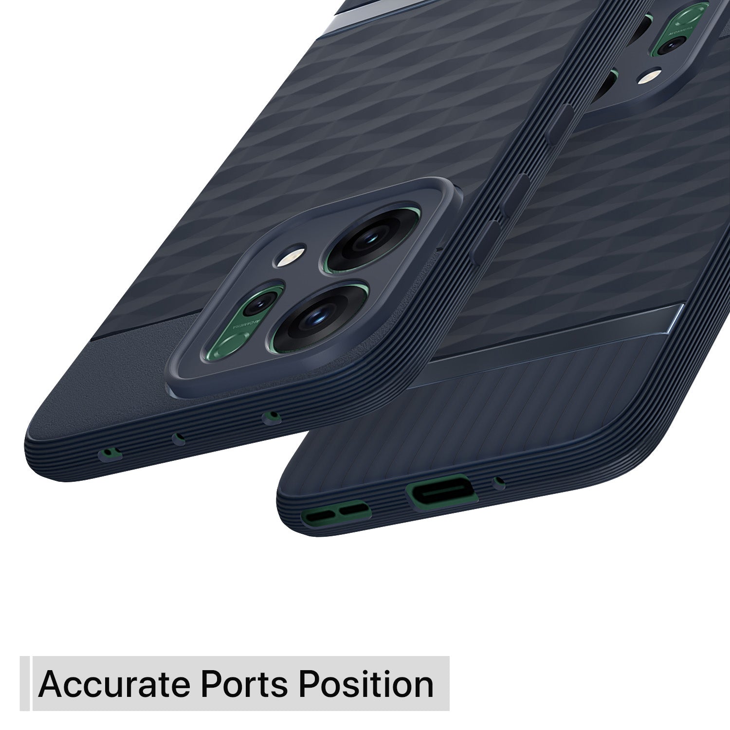 Pikkme Oppo Reno 14 5G Shockproof Soft Flexible Gencase Back cover (Blue)