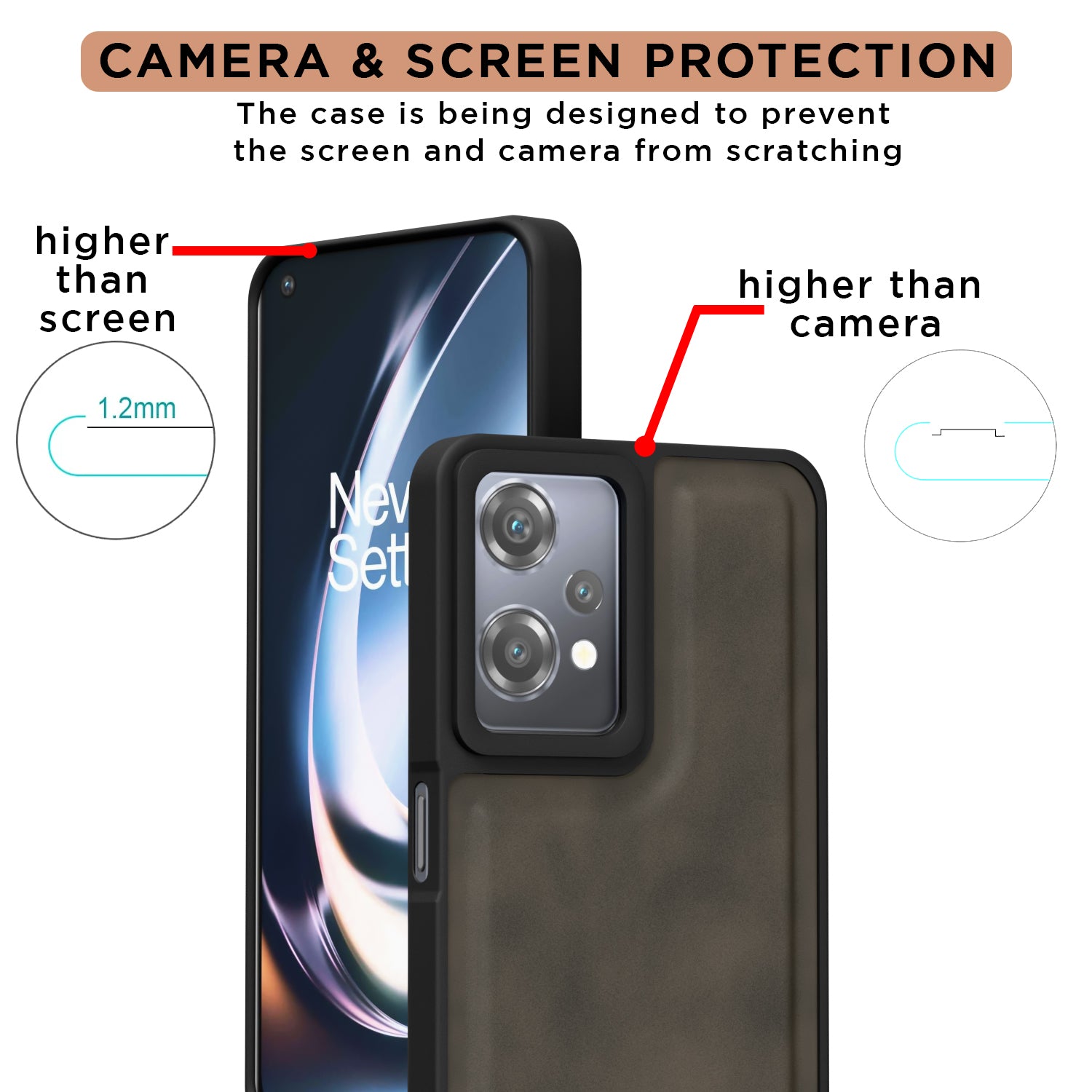 Pikkme OnePlus Nord CE 2 Lite 5G Premium Super Soft-Touch Leatherback Case (Brown)