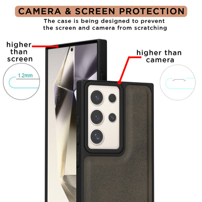 Pikkme Samsung Galaxy S24 Ultra 5G Premium Leatherback Case (Brown)