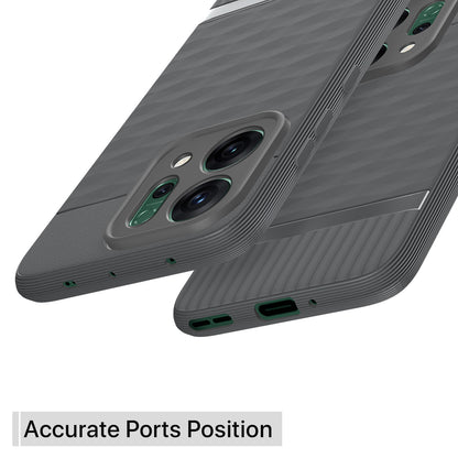 Pikkme Oppo Reno 14 5G Shockproof Soft Flexible Gencase Back cover (Grey)