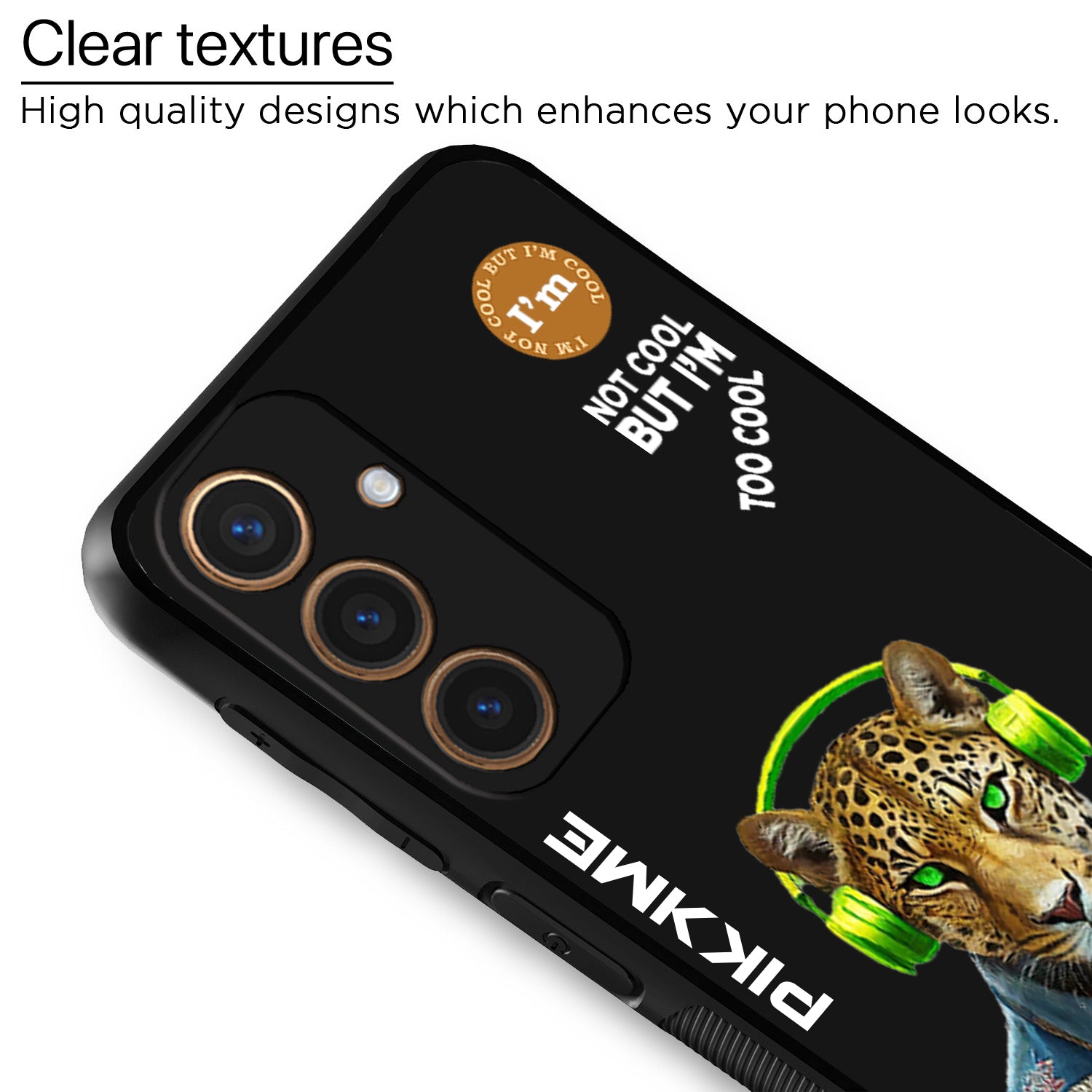 Pikkme Black Leopard Swag  Samsung Galaxy S24 5G NIm2 Back Cover (Design 03)