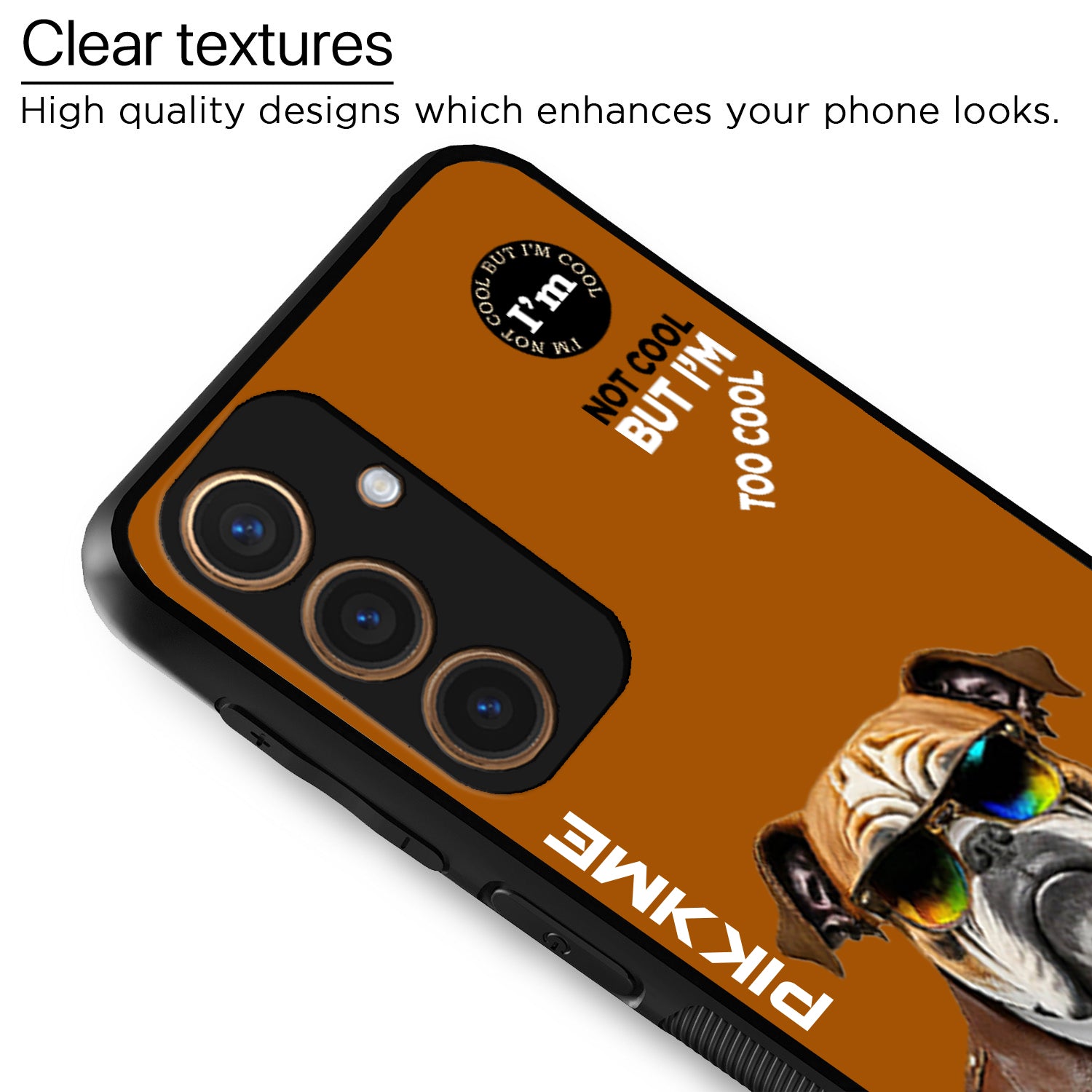 Pikkme Brown Dog Swag  Samsung Galaxy S24 5G NIm2 Back Cover (Design 10)