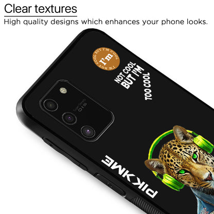 Pikkme Back Cover Pc Tpu + Printed Cool Funky Stylish Black Leopard Swag Raised Edges Camera Protection |Bumper Case For Samsung Galaxy S10 Lite (Design 03)