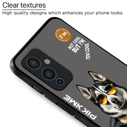 Pikkme Back Cover Pc Tpu + Printed Cool Funky Stylish Grey Dog Swag Raised Edges Camera Protection |Bumper Case For OnePlus 9 (Design 02)