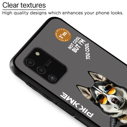 Pikkme Back Cover Pc Tpu + Printed Cool Funky Stylish Grey Dog Swag Raised Edges Camera Protection |Bumper Case For Samsung Galaxy S10 Lite (Design 02)