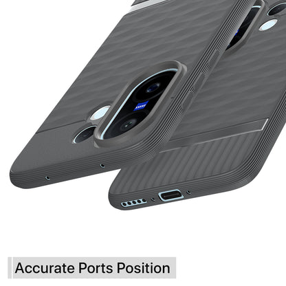 Pikkme Vivo X200 Fe 5G Shockproof Soft Flexible Gencase Back cover (Grey)