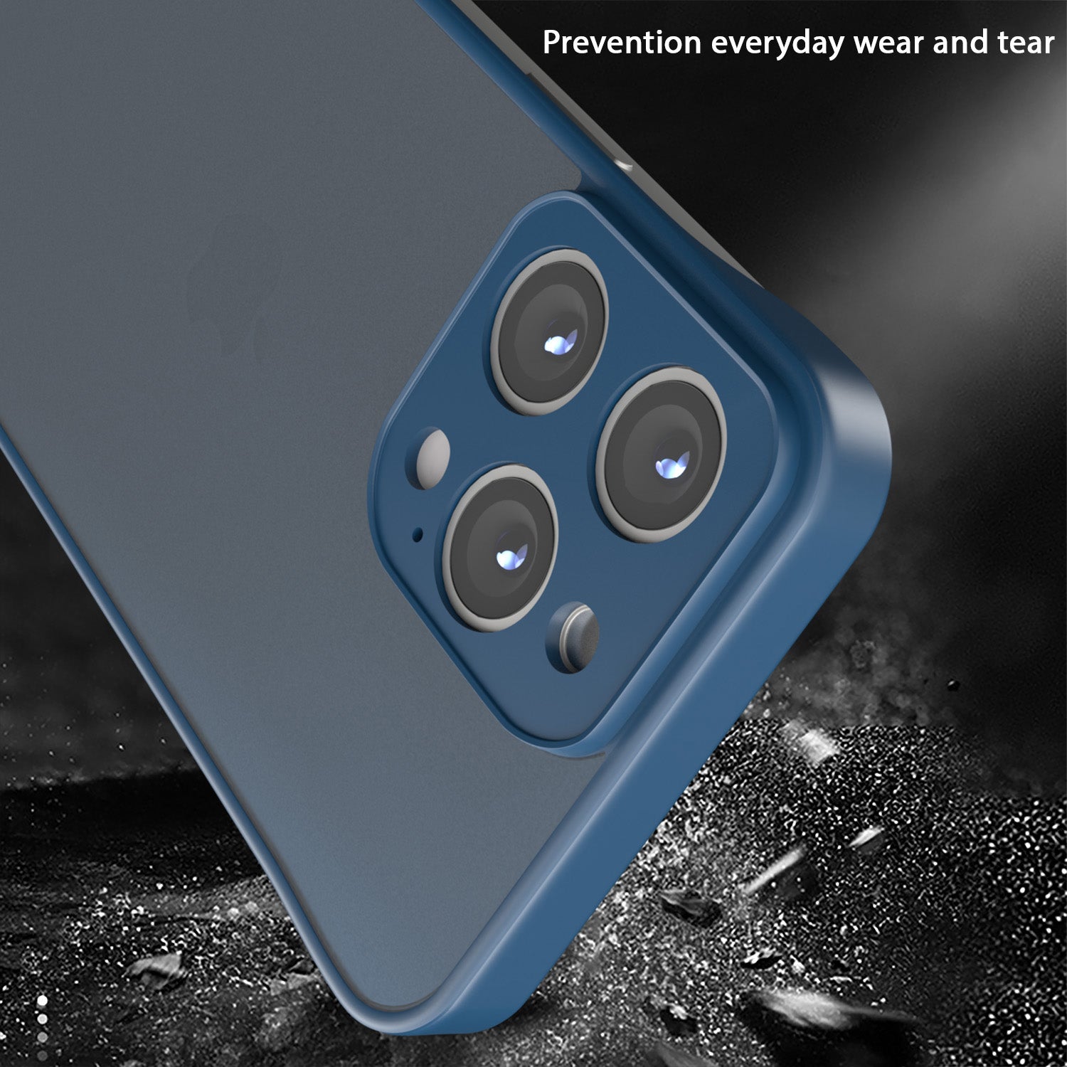 Pikkme iPhone 16 Pro Frameless Back Cover (Blue)