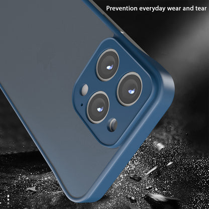 Pikkme iPhone 16 Pro Frameless Back Cover (Blue)