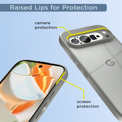 Pikkme Google Pixel 10 Pro Eagle 2 Shockproof Sleek Hybrid Armor Back Cover (Grey)