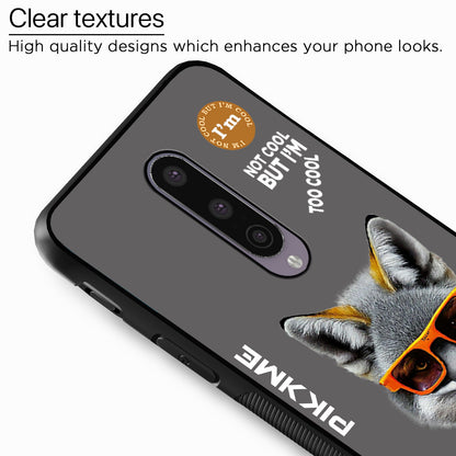 Pikkme Back Cover Pc Tpu + Printed Cool Funky Stylish Grey Wolf Swag Raised Edges Camera Protection |Bumper Case For OnePlus 8 (Design 01)