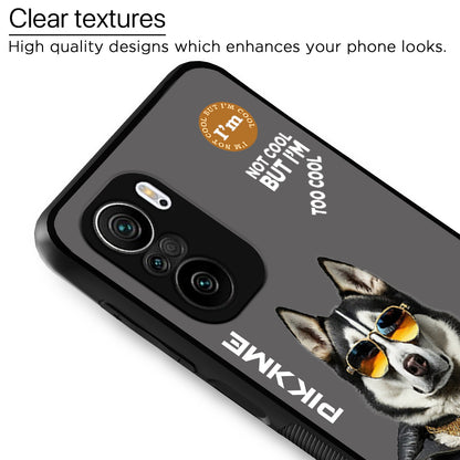 Pikkme Back Cover Pc Tpu + Printed Cool Funky Stylish Grey Dog Swag Raised Edges Camera Protection |Bumper Case For Xiaomi 11X (Design 02)